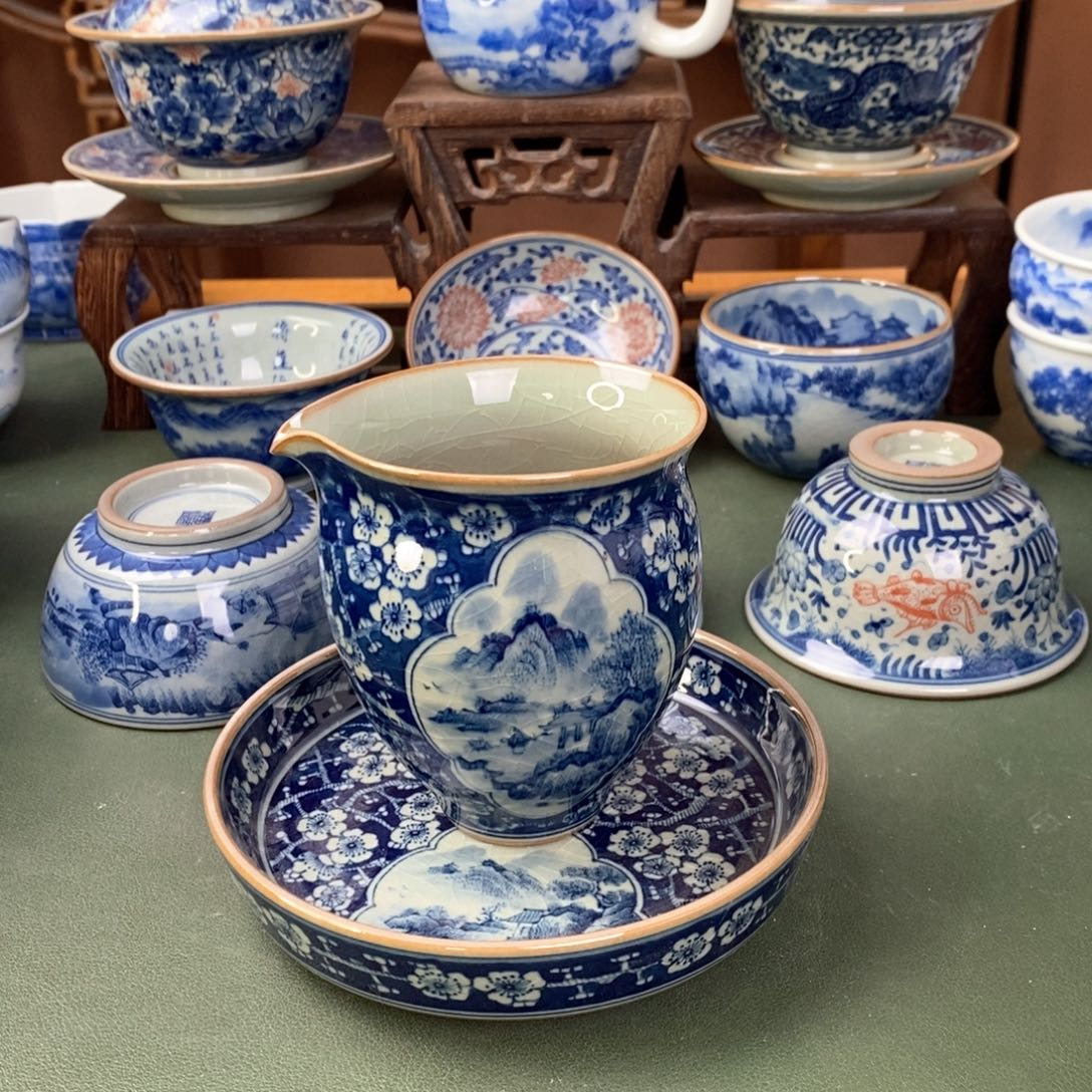 杯冬***盘景德镇陶瓷手工手绘