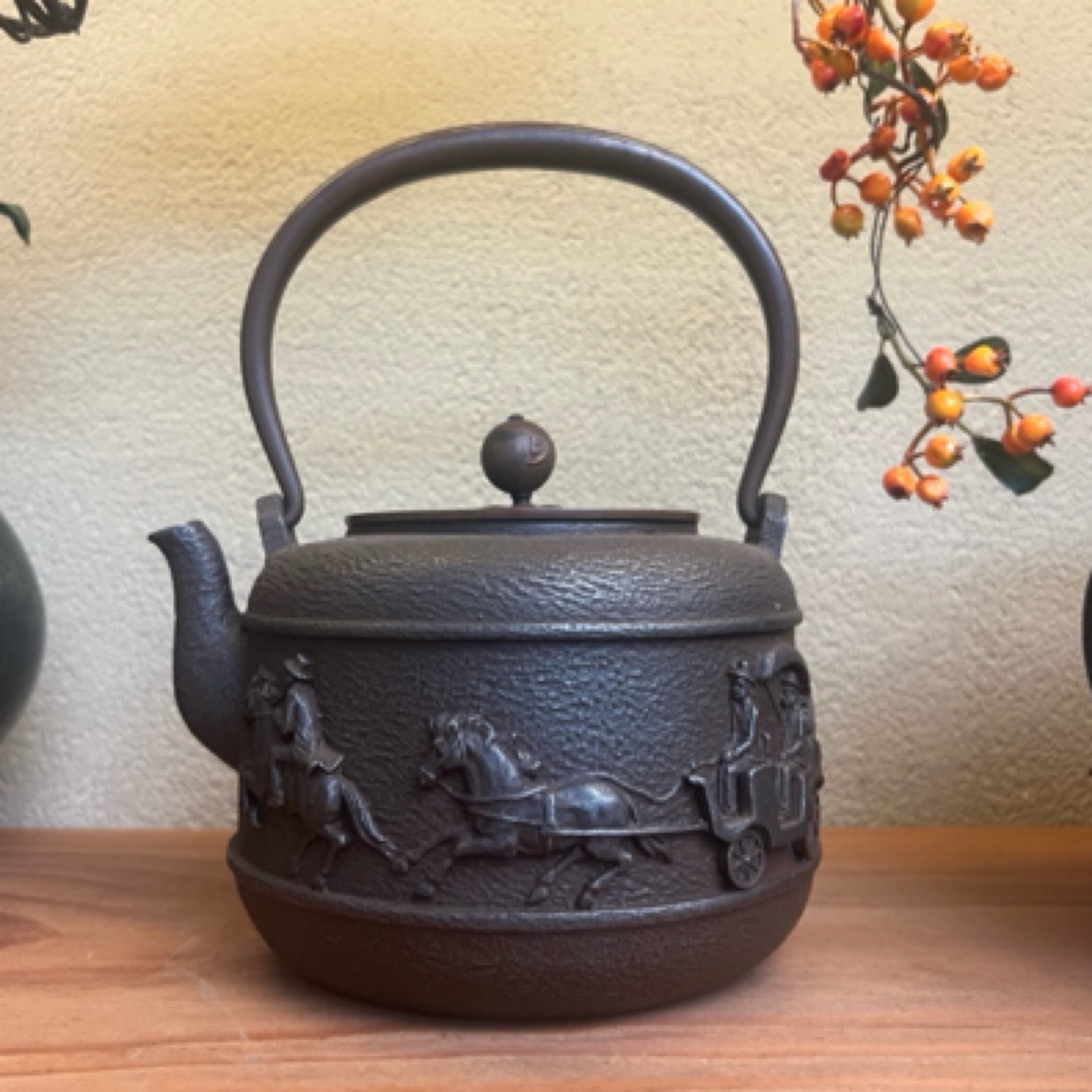 日本手工无涂层砂铁壶家用烧水泡茶精工茶器