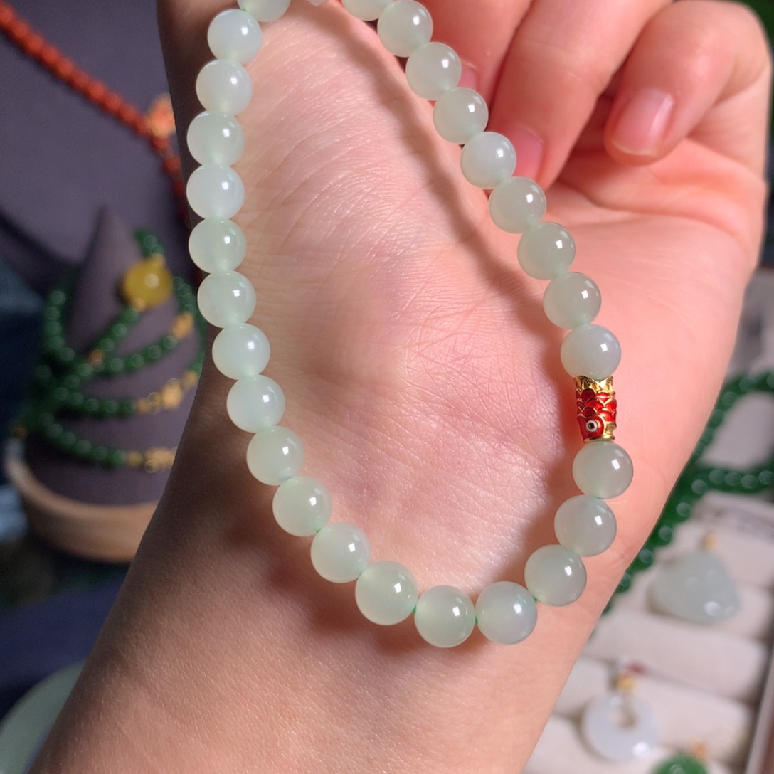 和田玉手链未镶嵌Sj