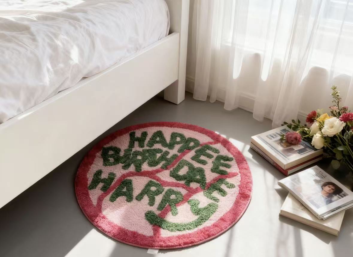 哈里*波特简约圆形房间沙发浴室吸水防滑垫80*80cm