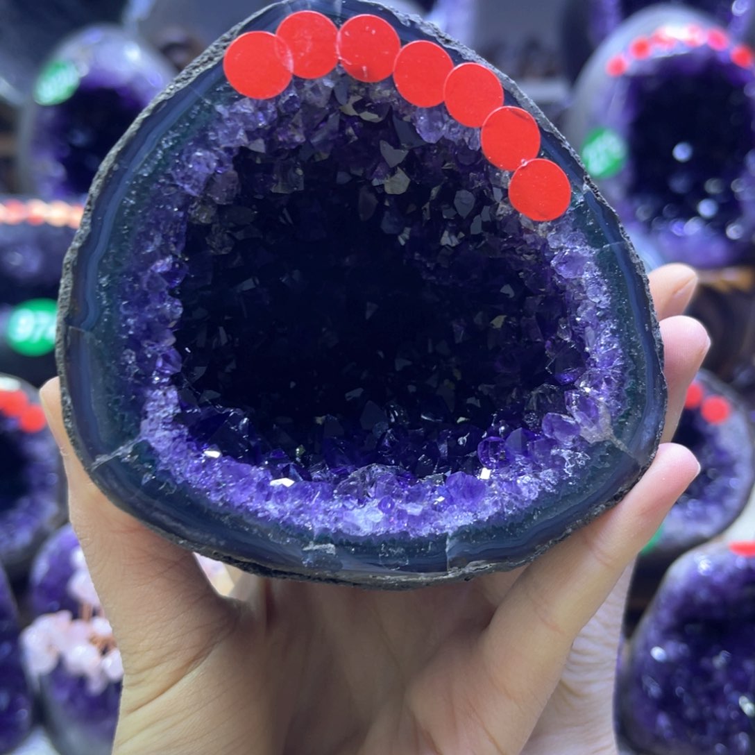 紫晶摆件未镶嵌紫水晶