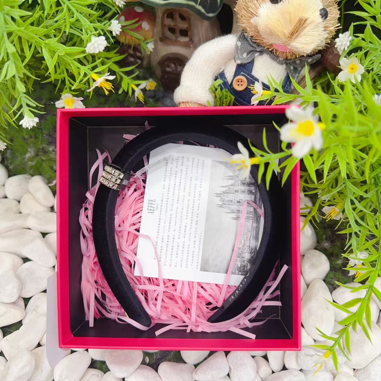 TY/-复古风丝绒发箍精致潮流*Db 5050