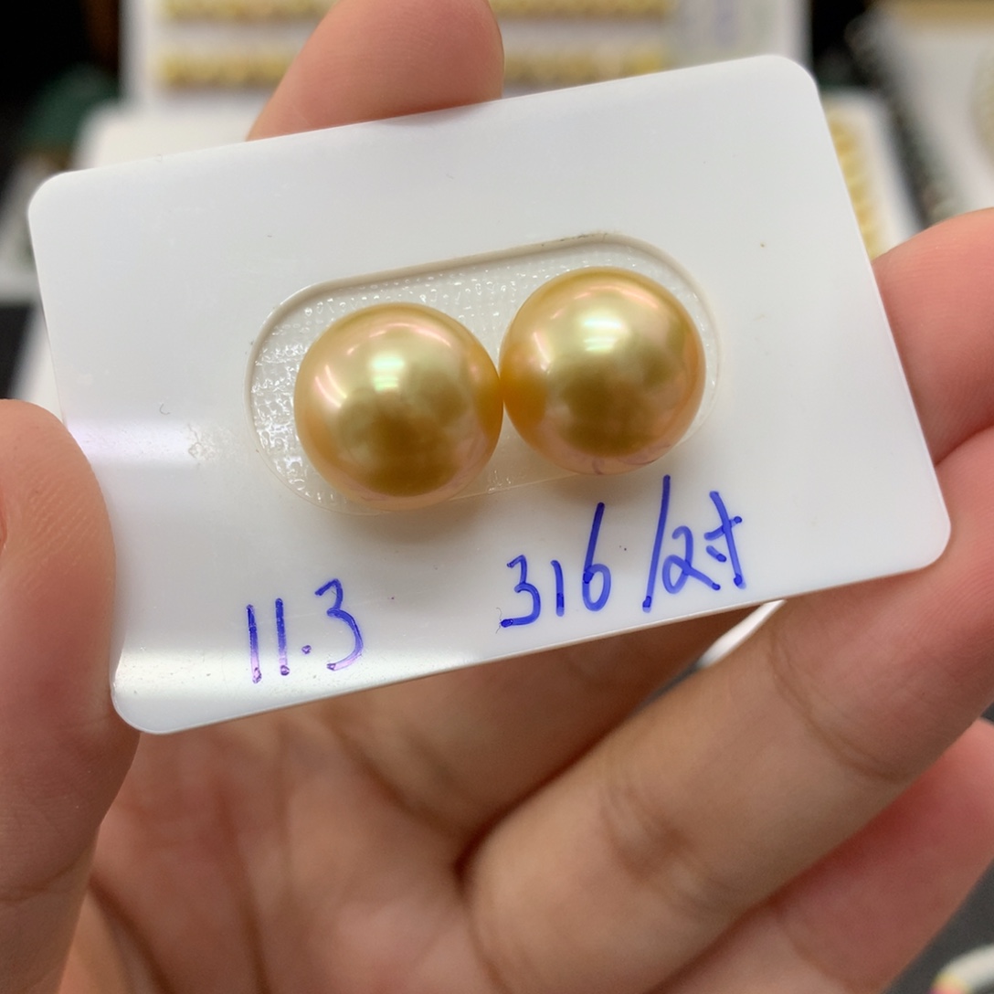 裸珠未镶嵌海水珍珠定制不退换