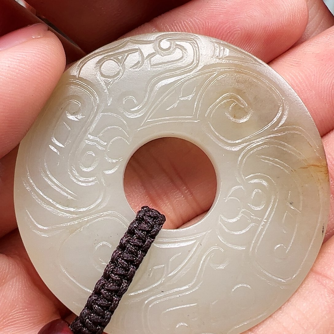 和田玉颈饰未镶嵌红*哥