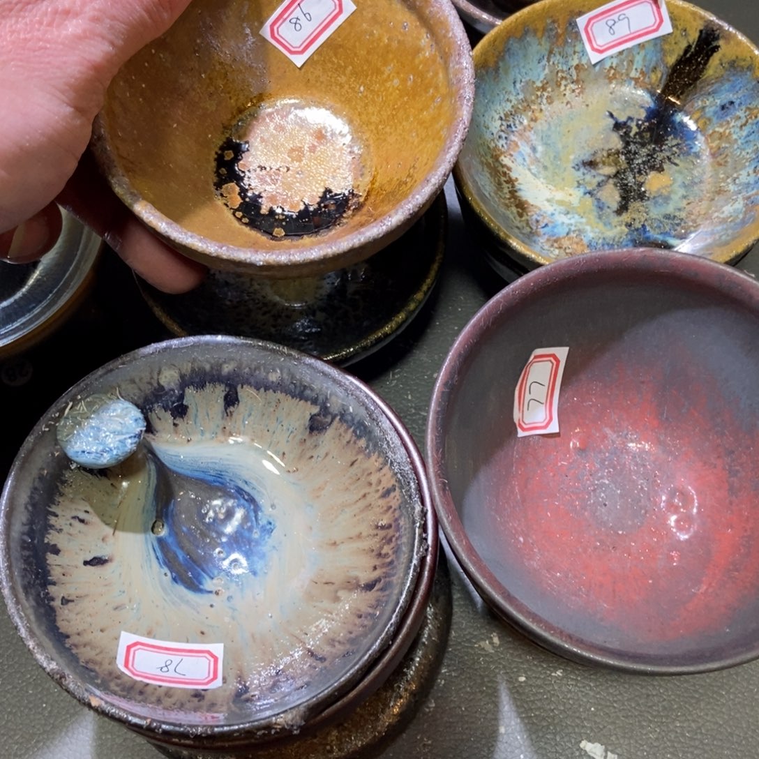 诚***嘉茶盏77、78、86、89 建窑建盏壹铭建盏