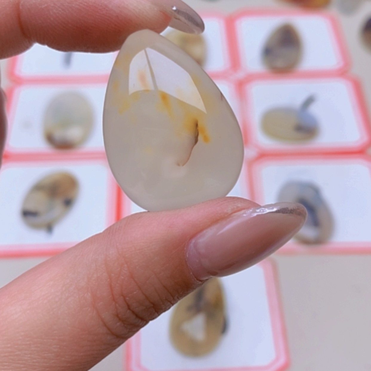 【闪购商品】未镶嵌玛瑙/玉髓珠宝半成品泽***0