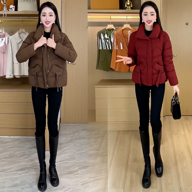 洋气棉衣棉服女2025冬季新款百搭保暖时尚短款显瘦面包服外套上衣