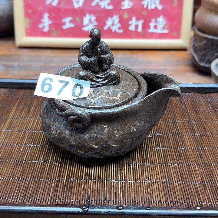 纯手工制作粗陶茶具