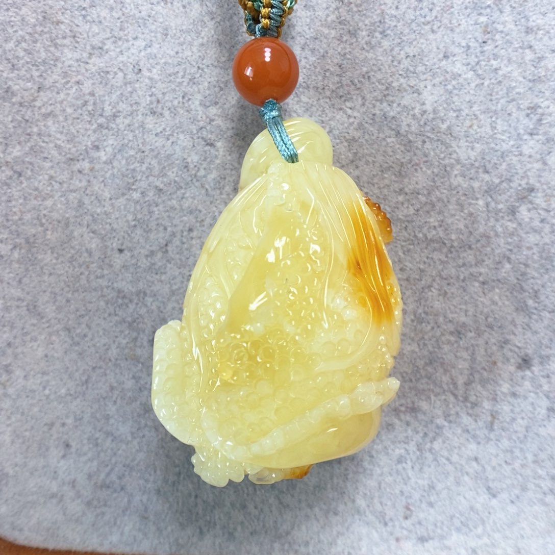 蜜蜡项链未镶嵌蜜蜡吊坠