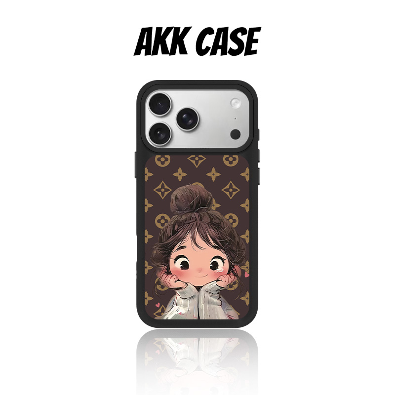 AKK咖系女孩韩国进口磁吸二代菲林防摔手机壳适用苹果16PM15