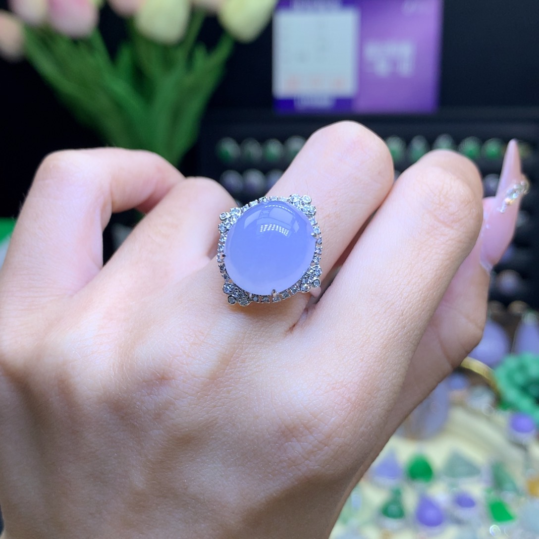 翡翠颈饰18K金镶嵌天然