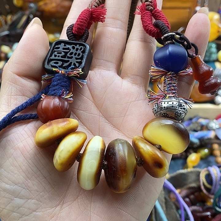 蜜蜡未镶嵌项链项链