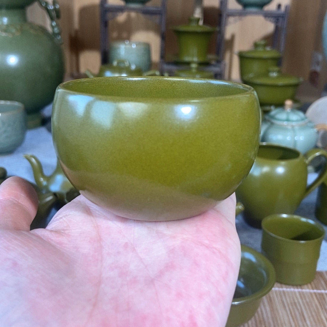 陶瓷巴**雨茶末罗汉杯哈哈哈