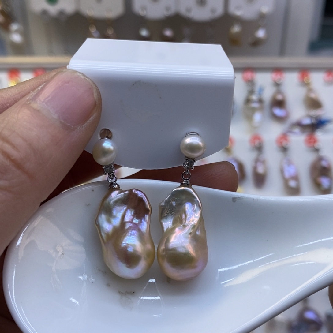 美***蛇美丽哦哦哦淡水珍珠未镶嵌