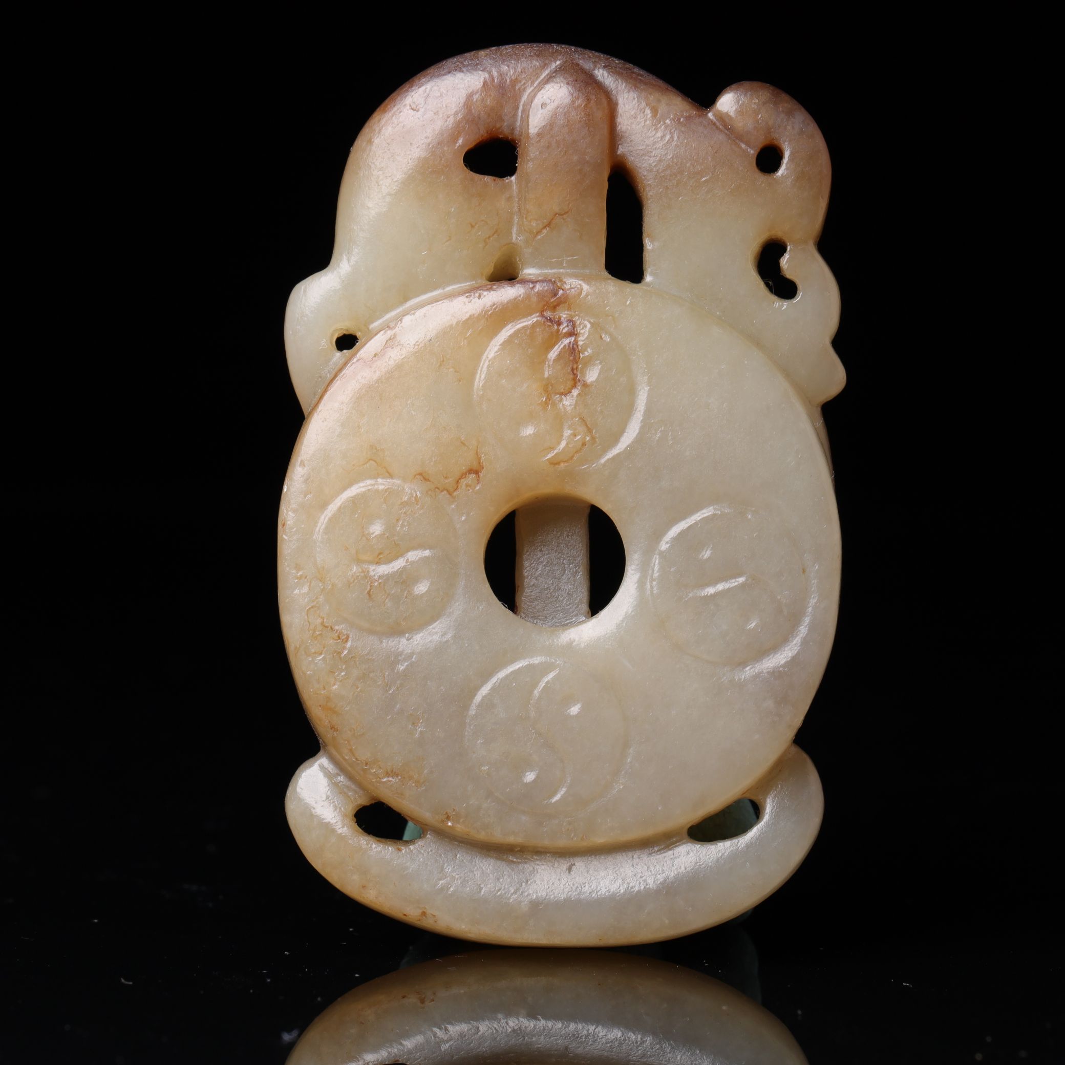 明代和田玉道家玉佩1801