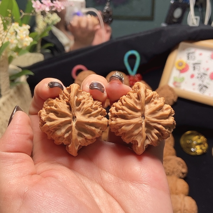 吊坠文玩核桃43七仙庙全品