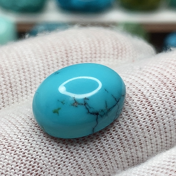 绿松石未镶嵌天然原矿 地大质检