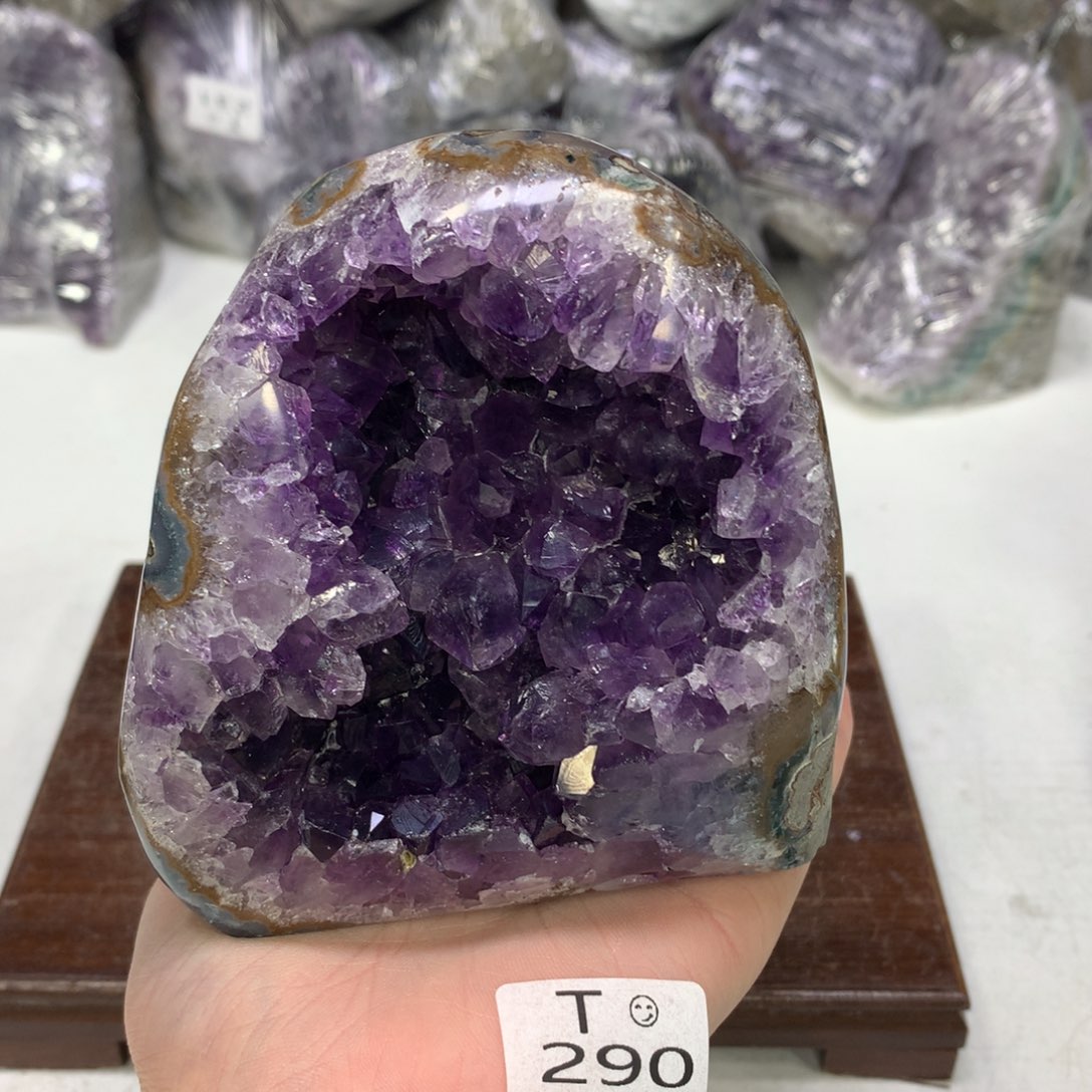 紫晶摆件未镶嵌水晶