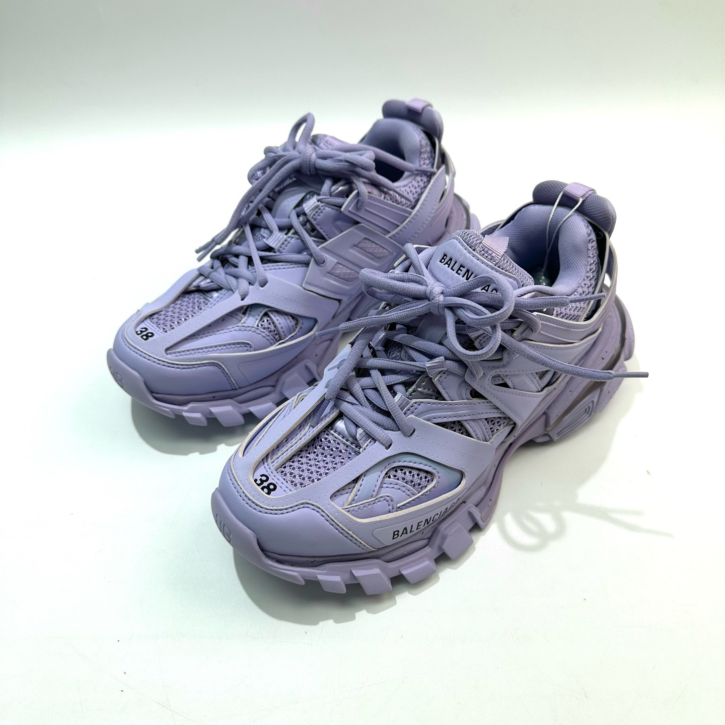 未使用 Balenciaga/巴黎世家 38码 紫色Track1.0老爹鞋bl0497