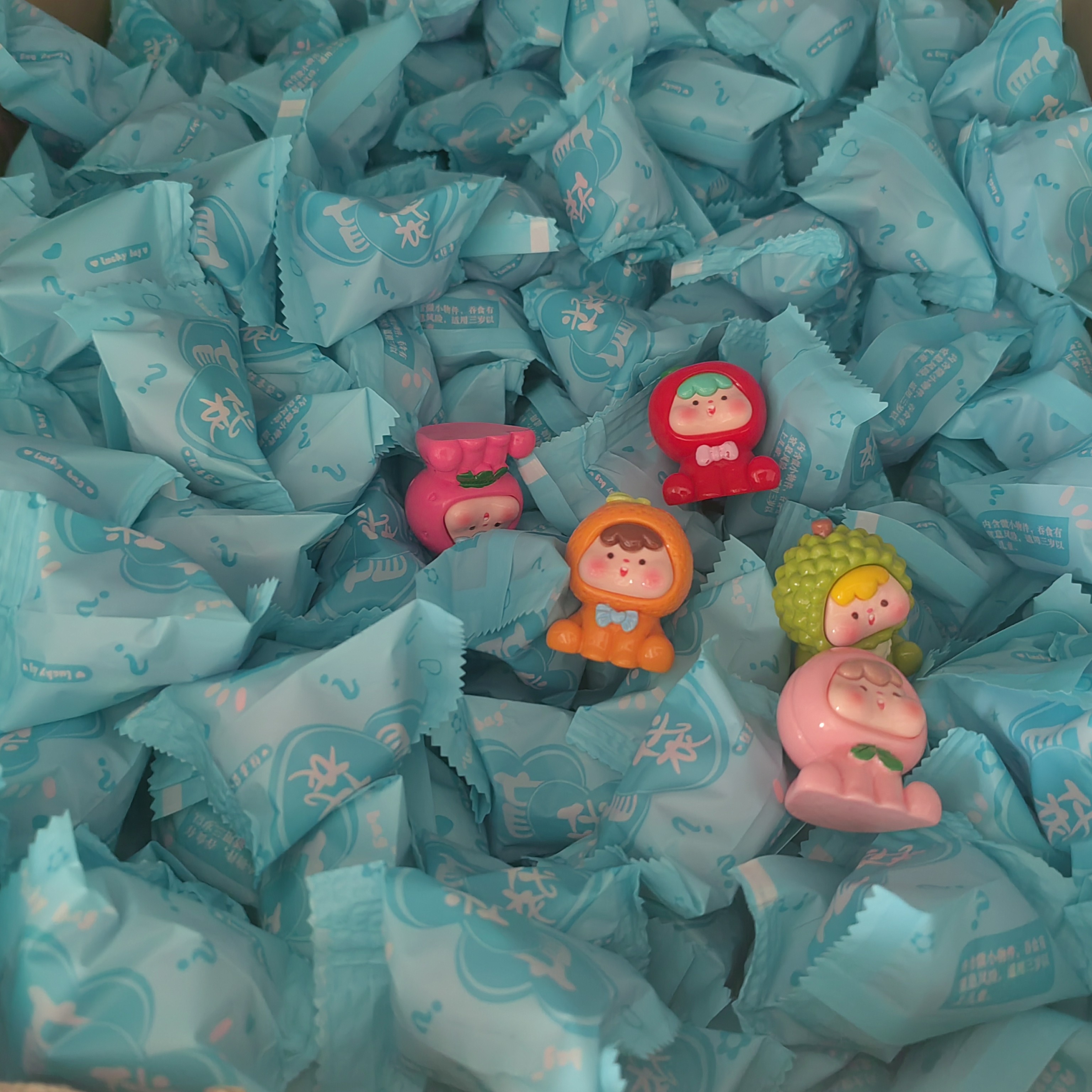 盲袋发货水果崽崽萌粒DIY二代自选经典实色一套五个可爱创意