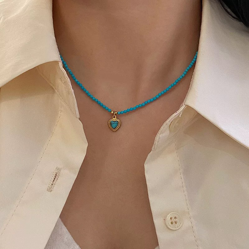 6064轻奢爱心吊坠项链