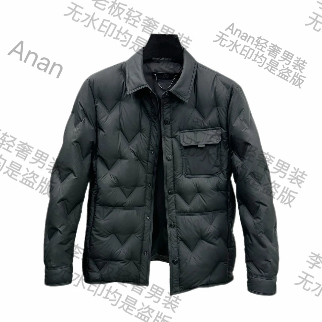 【Anan】90白鸭绒羽绒服 男士翻领羽绒服 时尚款羽绒服   8807