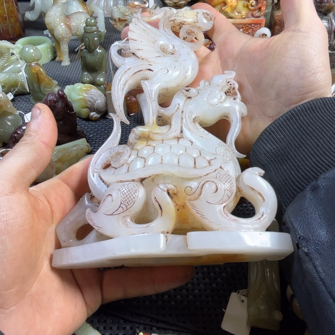 和田玉摆件未镶嵌凤*