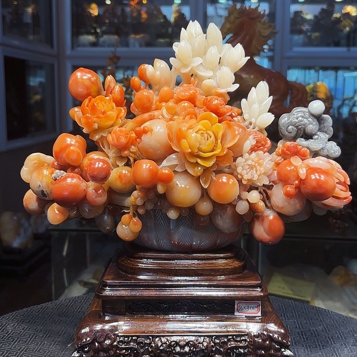 用***1寿山石寿山石雕刻工艺品