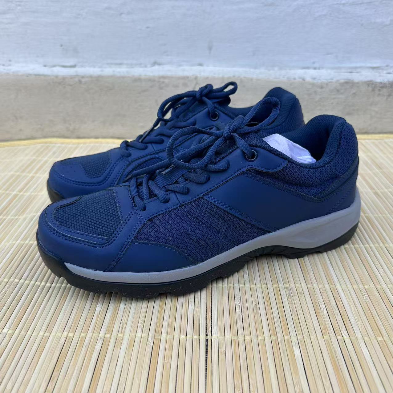 蓝色夏季地勤鞋耐磨机务徒步休闲跑步作训鞋低帮网眼体能鞋