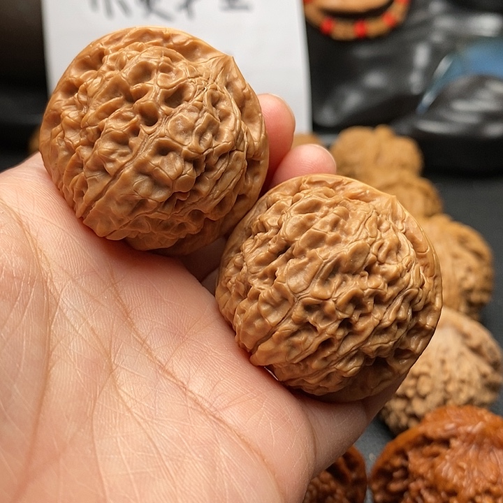 文玩核桃吊坠莲花48尺