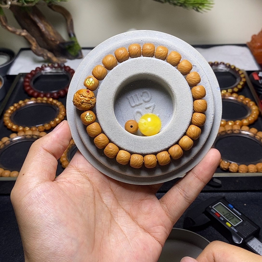 猴头核桃手串恶僧精工千仞云锦尺寸9左右全品39号