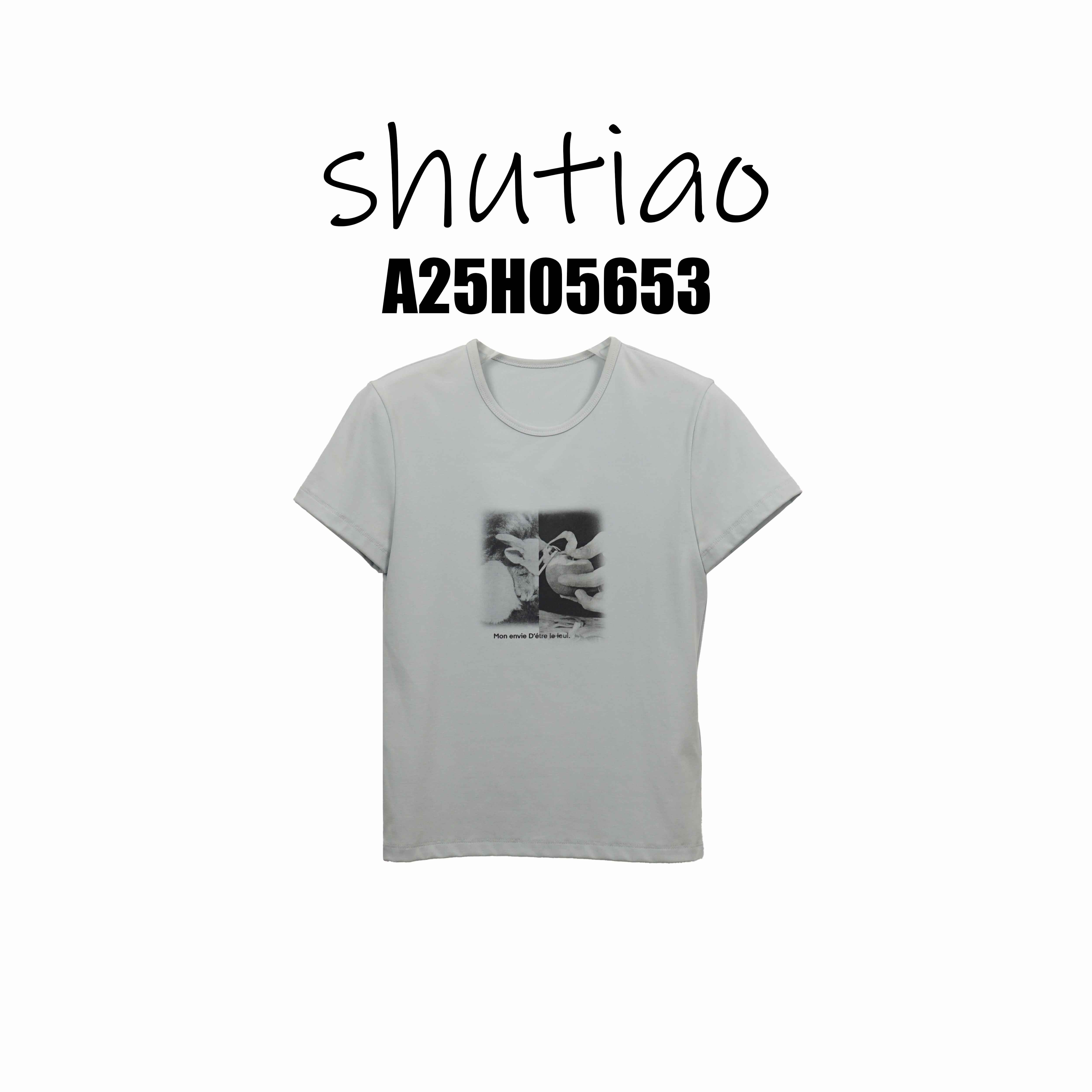 【SHUTIAO】2025秋冬：新款小众设计款T恤A25H05653
