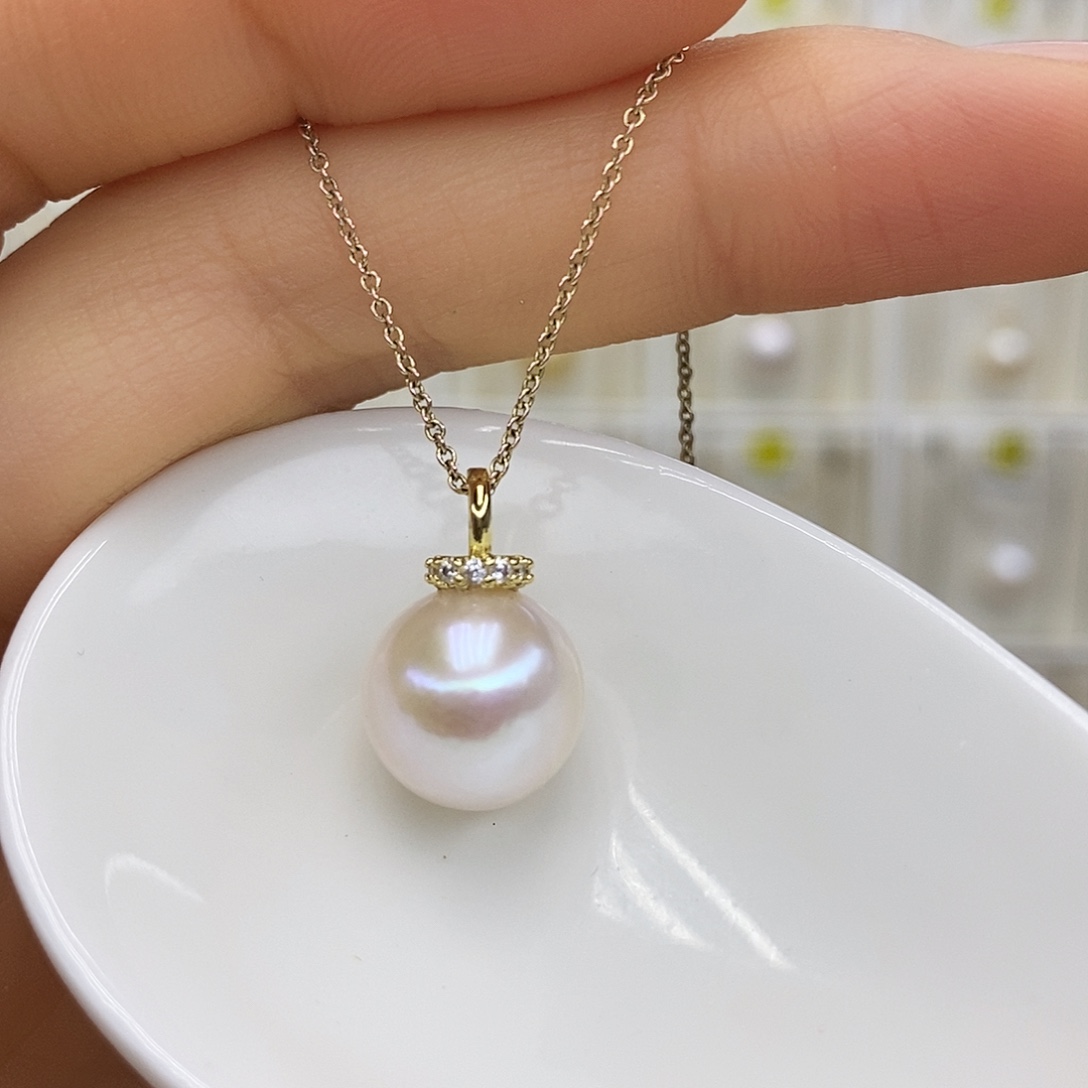 淡水珍珠未镶嵌吊坠(赠链)