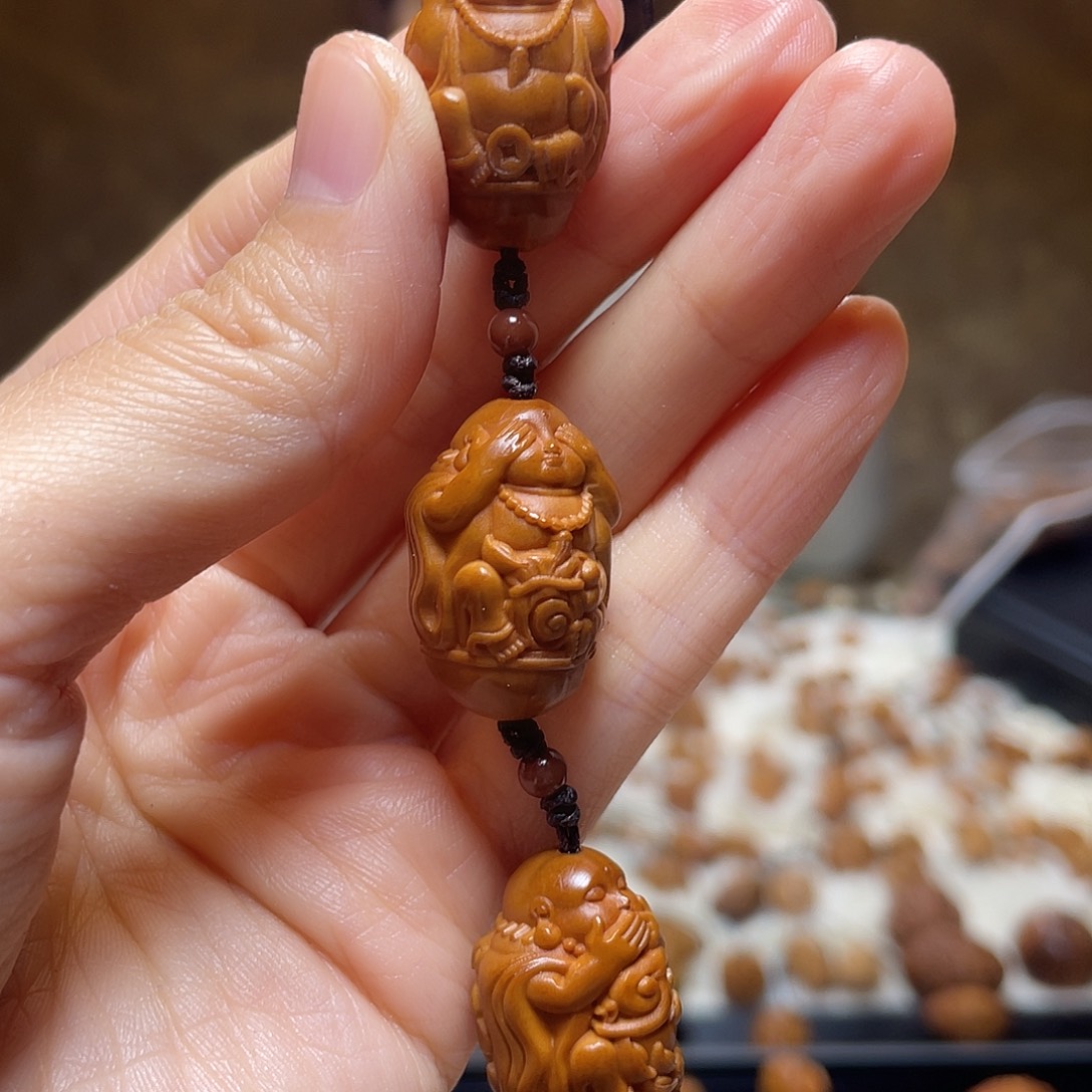 橄榄核手串/手链橄榄核 三不