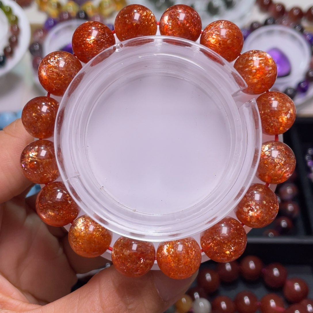 日光石手链未镶嵌金太阳13+m