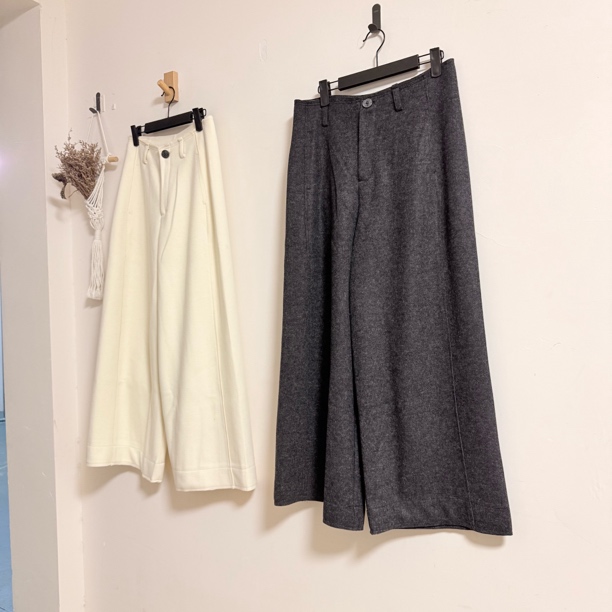 DOB｜秋冬醋酸羊毛高腰显瘦宽松垂感直筒休闲裤