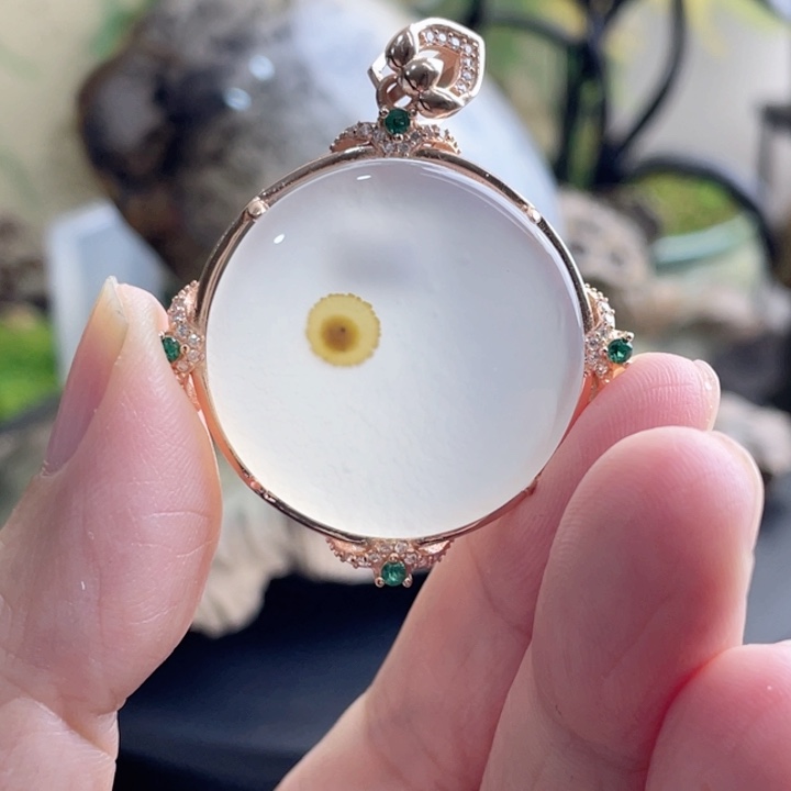 玛瑙/玉髓珠宝半成品银S925镀金镶嵌