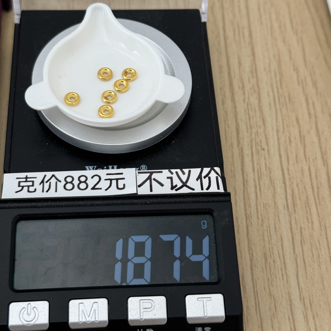 足金999 5mm车轮1.874g怡