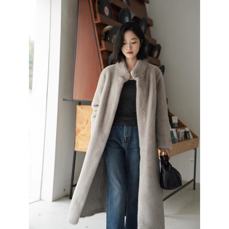 [直播专属]5999网红爆款百搭时尚立领秋冬氛围感通气质原色极简风