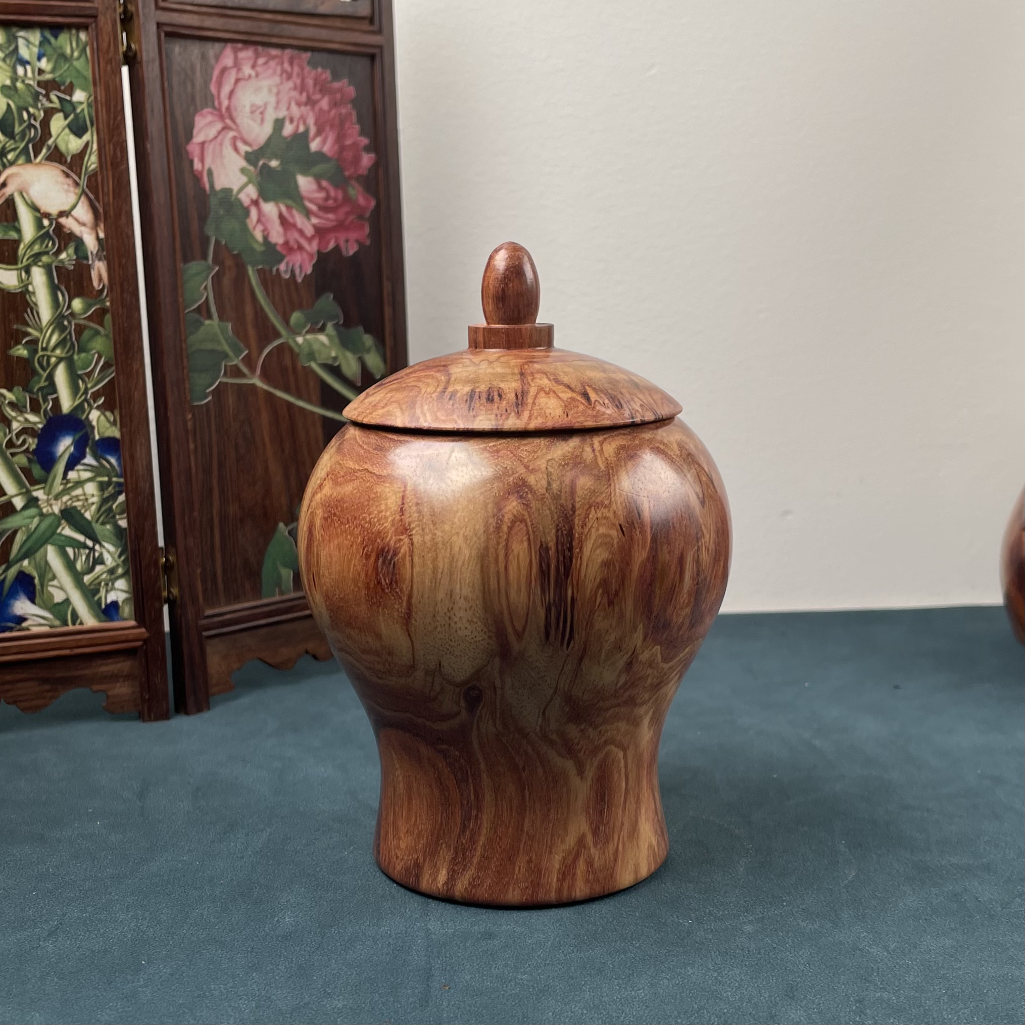 海南黄花梨茶叶罐品香罐器形饱满材质保真送礼文玩摆件