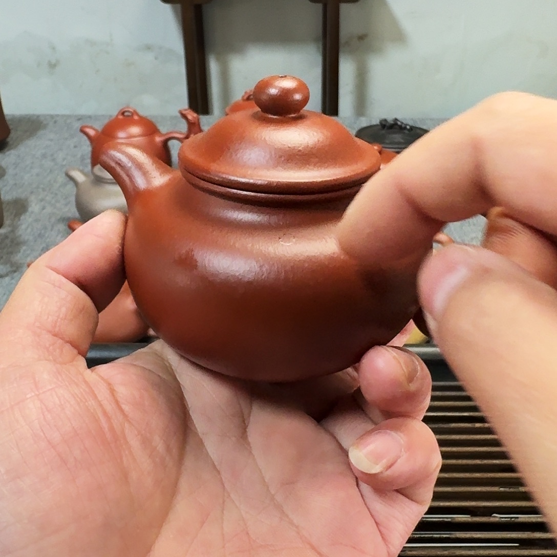 茶壶紫砂全手工紫砂壶莲子