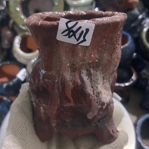 粗陶花盆手工花盆制作