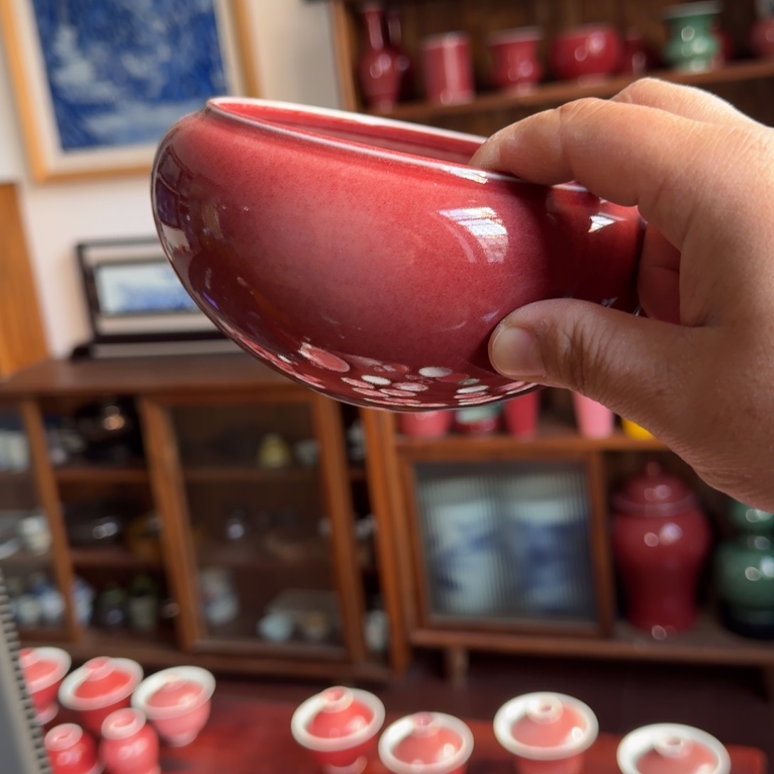 微瑕豇豆红桃心水洗容量500-600cc