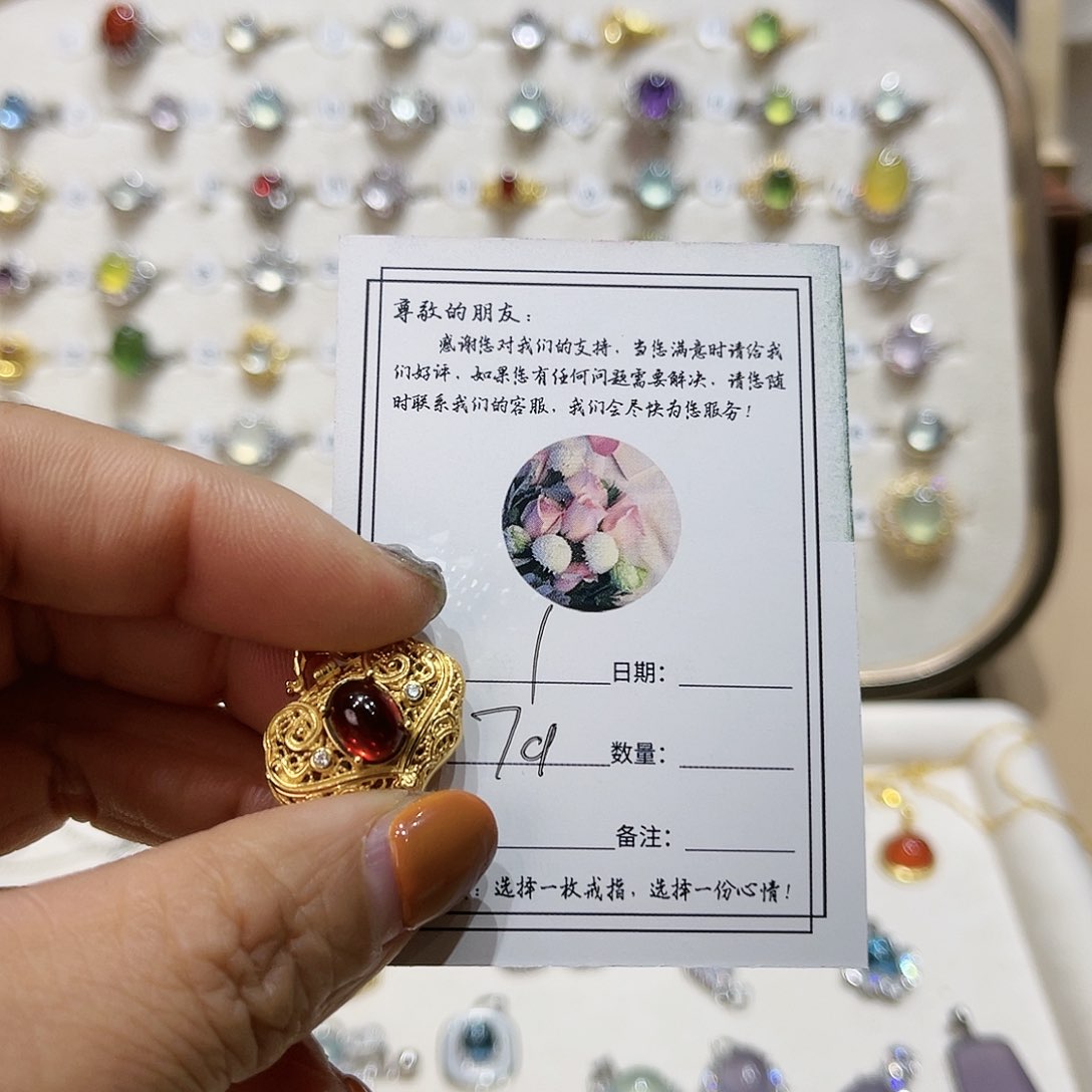 岫玉戒指银S925镶嵌戒指