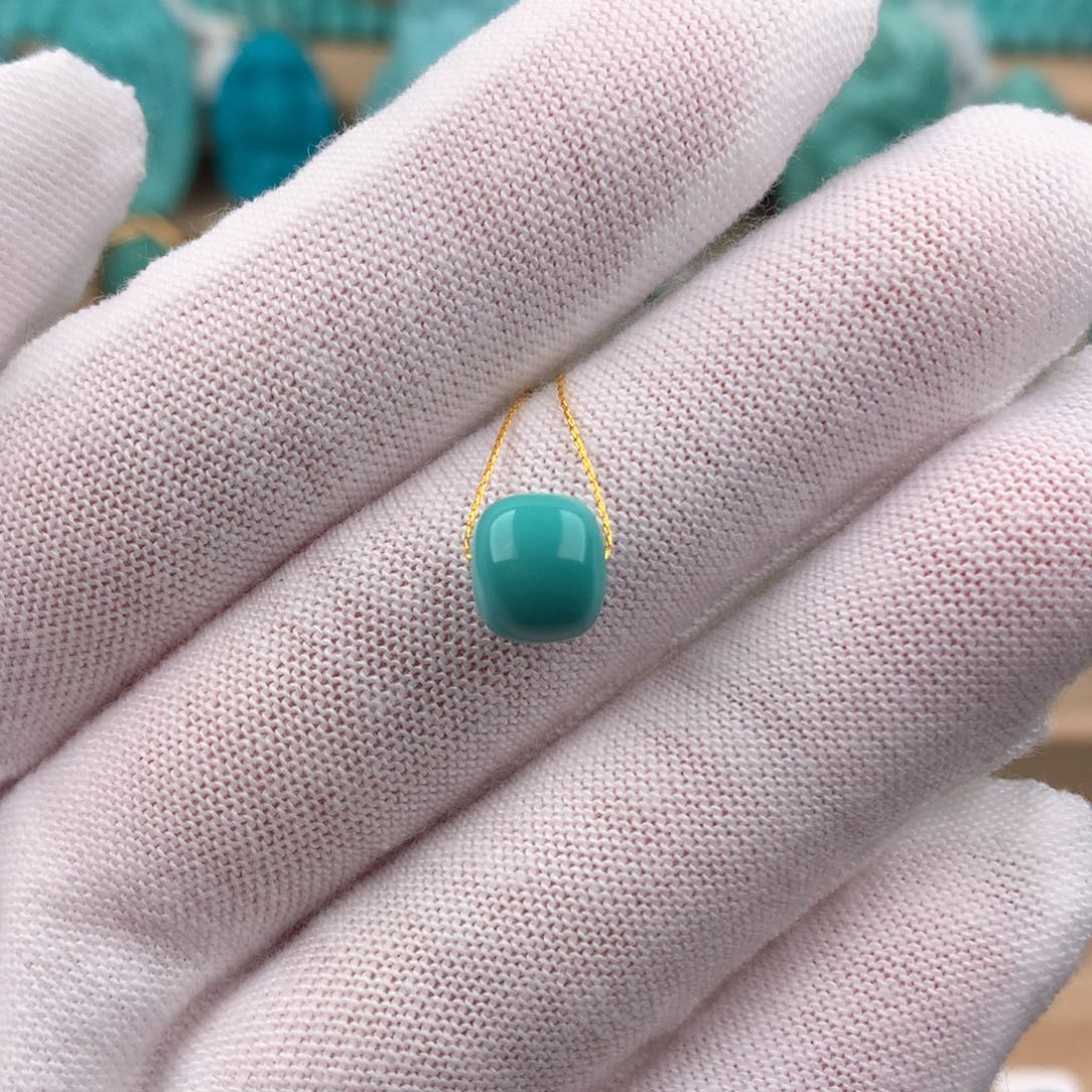 绿松石配饰未镶嵌卡8*7.3