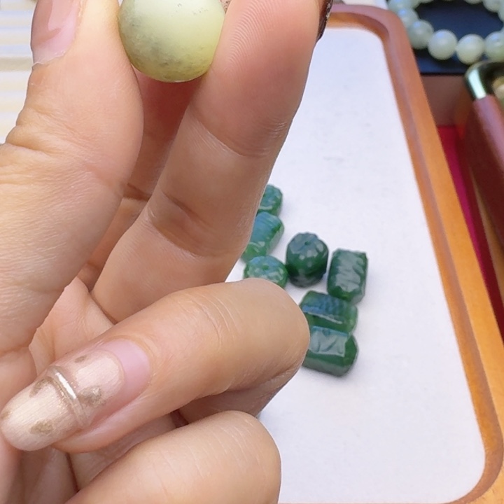 橘***子和田玉（糖玉）未镶嵌车挂