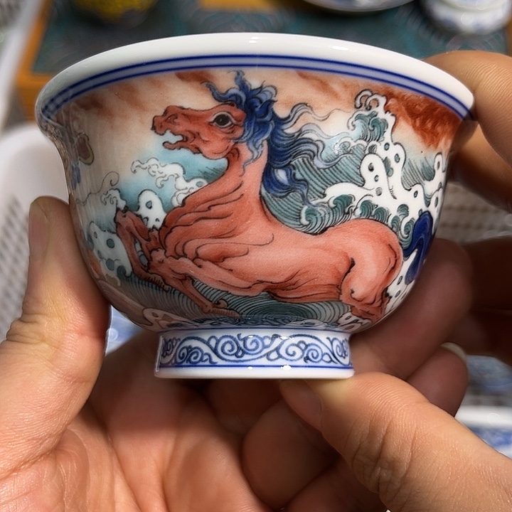 摆件陶景德镇主人杯22333