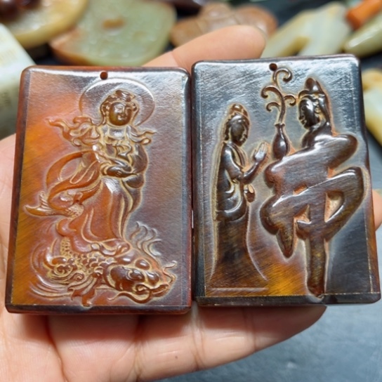 吊坠白玉菩提陆*