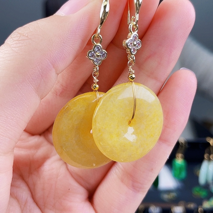 翡翠耳饰未镶嵌饰品