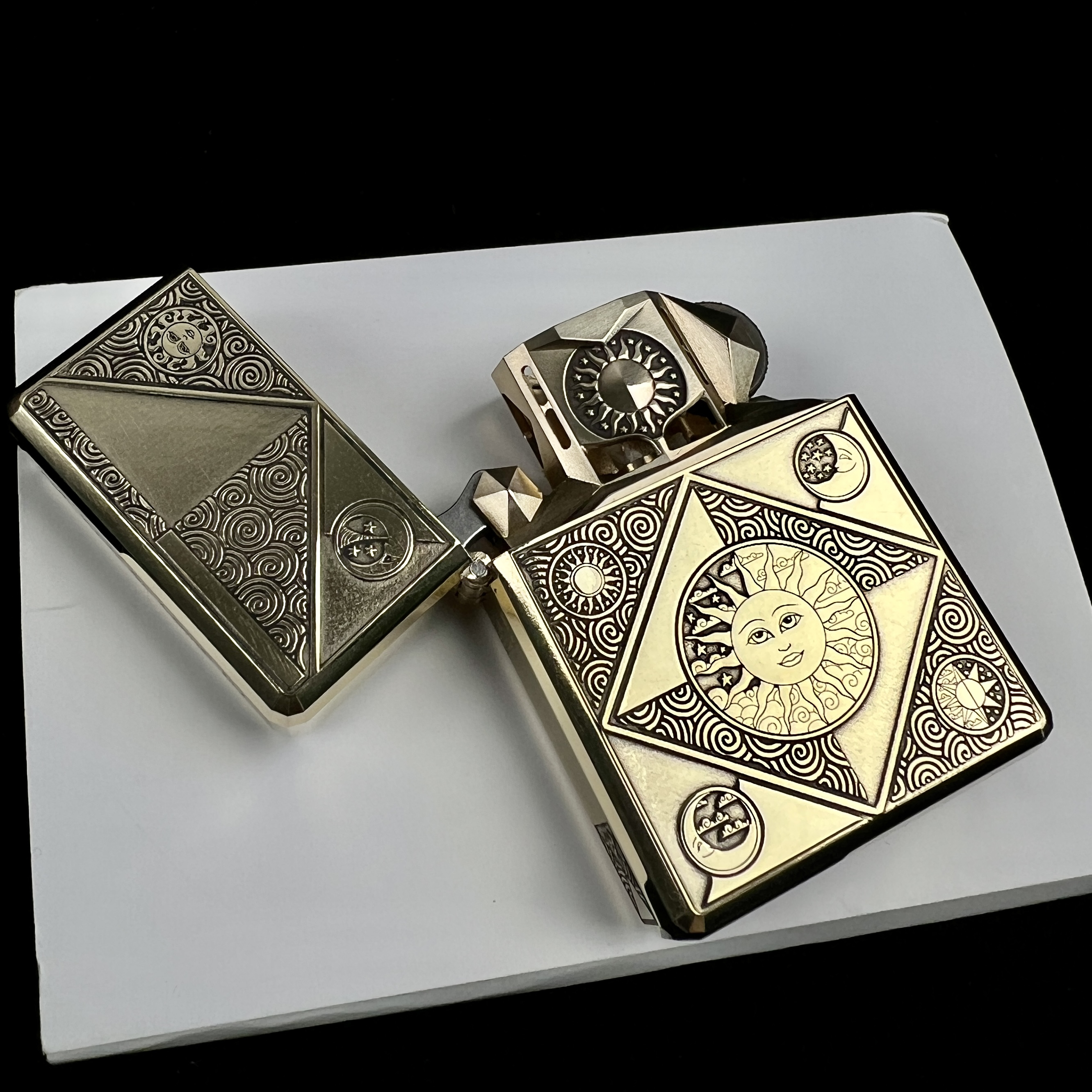 去造蚊版联名黄铜日月同辉打火机内胆➕外壳